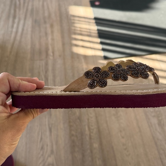 Free People New Laidback London Conley Leather Sandal Silky Pink Best seller 🌸☀️ - Picture 2 of 8